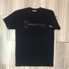 Men Tee Black on Black  Key Logo