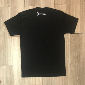 Men Tee Black on Black  Key Logo