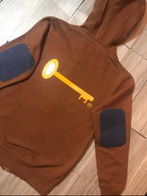 Men Brown Hoodie w Gold Key