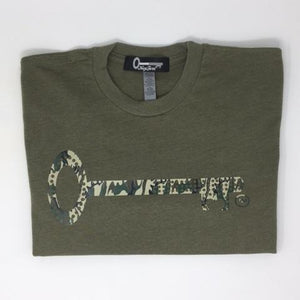 Men Tee Camo Key Logo Olive