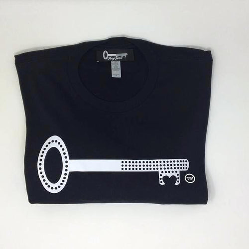 Men White Key Logo Tee